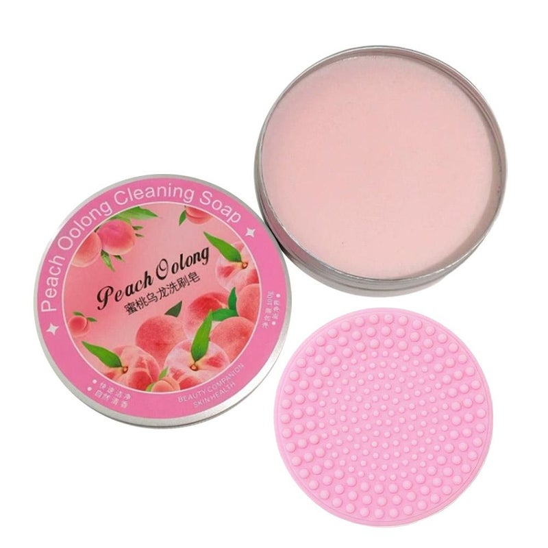 Starry Sky Makeup Brush Cleaning Soap, Makeup Tool Sponge & Puff Cleaning Soap, Heart-Shaped Makeup Sponge Cleaning Soap, Brush Washing Soap